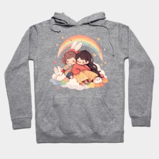 girl and boy Hoodie